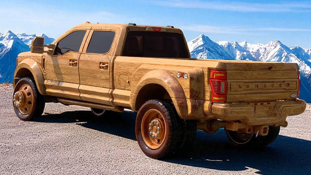 Assembling a Wooden Ford F-450 Super Duty Limited Edition | Handmade Woodworking Masterpiece