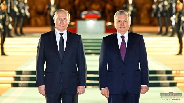 Президент России Владимир Путин прибыл с двухдневным государственным визитом в Узбекистан