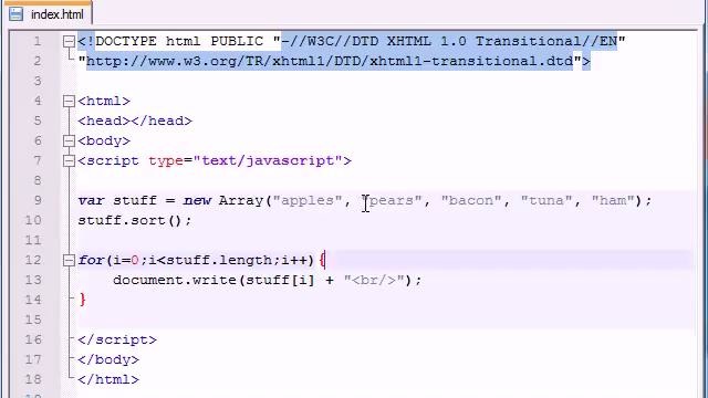 Beginner JavaScript Tutorial – 34 – Cool Technique to Print Array Elements