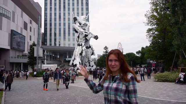 Новый гандам, RX-0 Unicorn Gundam на Одайбе, Токио