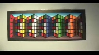 Иллюзия куба Rubiks