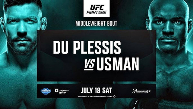 UFC Fight Night 281: Du Plessis vs Usman (ПОЛНЫЙ КАРД) 19.07.2026 | Дрикус Дю Плесси – Камару Усман