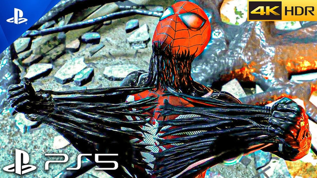 (PS5) Spider-Man 2 – Spider-Man Destroys Venom Symbiote Suit Scene | ULTRA Graphics [4K 60FPS HDR]