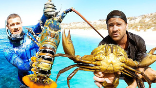 Giant Lobster & Mud Crab Catch And Cook With My Family
