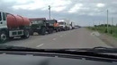 В Казахстан из Узбекистана прибыла техника
