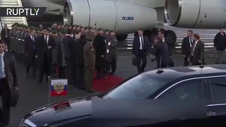 Работает личная охрана Путина (Running personal security of President Putin)