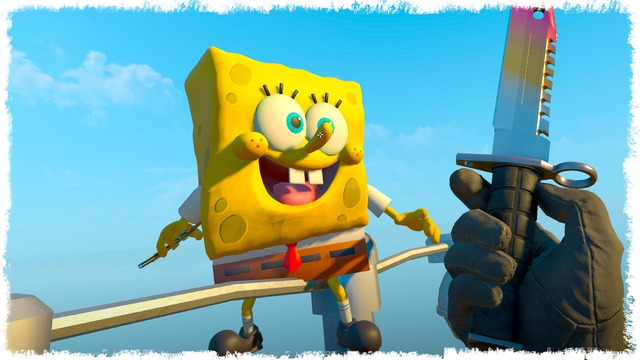 ЖЕЛТАЯ ГУБКА КОШМАРИТ МАНЬЯКА В CS