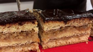 Пирог-Торт "Жербо" С Орехами и Абрикосовым Джемом