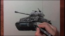 Time lapse: Рисуем Танк