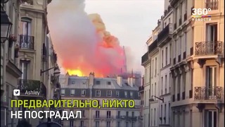 Огонь уничтожил собор Парижской Богоматери