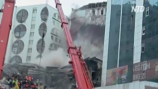 Второе землетрясение в Турции: видео, как здание рушится в Диярбакыре