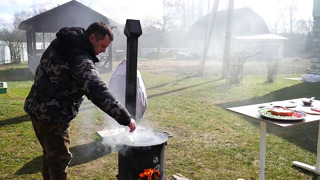 Богатырский завтрак на садже