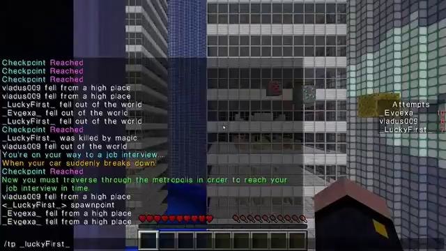 Minecraft Паркур в городе – Прохождение карты