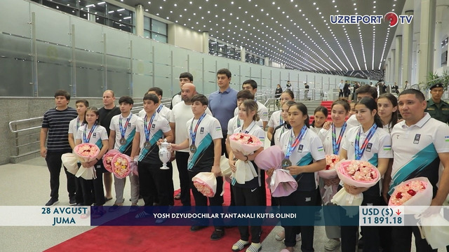 Yosh dzyudochilar tantanali kutib olindi