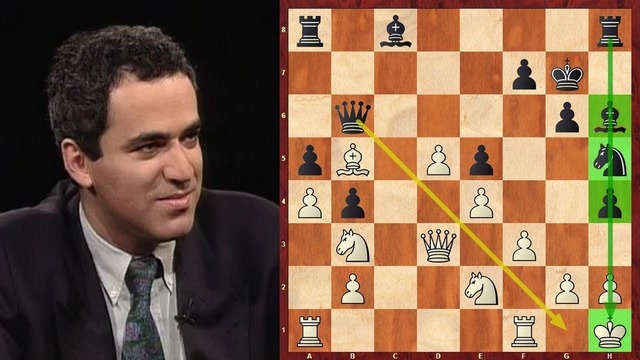 Шахматы. Гарри Каспаров атакует в староиндийской защите