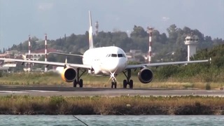 Летний споттинг (остров Корфу, Греция). Airbus A320, Boeing 737 и другие гости