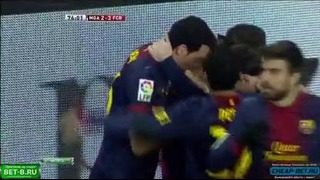 Barcelona Vs Malaga 4 2 All Goals 1 24 2013