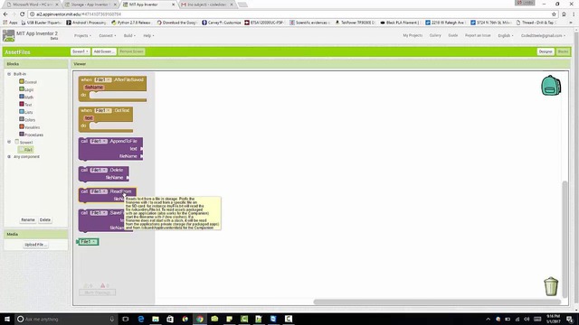 AppInventor-Tutorial #16 – Asset File Reading
