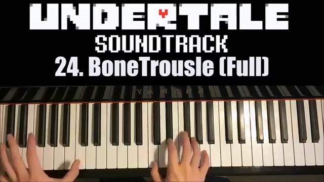 Undertale OST – 24. BoneTrousle (Advanced Piano Cover)