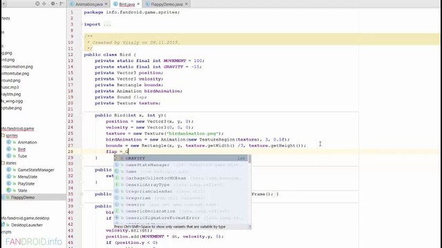 LibGDX – Урок 12. Flappy Bird- добавляем в игру звуки и экран Game Over