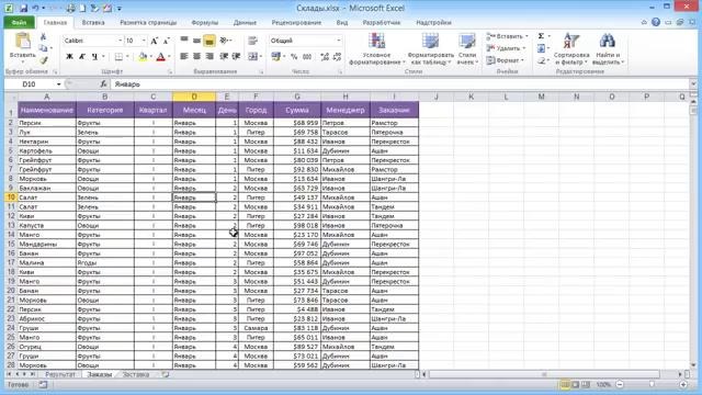 Создание сводной таблицы в Excel(Николай Павлов)