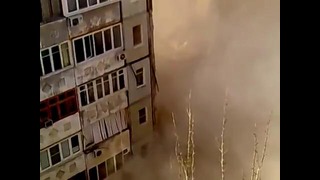 Обрушение дома, Астрахань – вид с балкона