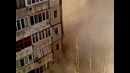 Обрушение дома, Астрахань – вид с балкона