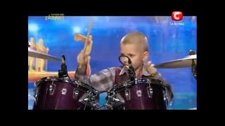 Шоу Україна має талант-5 – 9-тилетний барабанщик! Даниил Варфаломеев