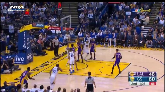 NBA 2017: Golden State Warriors vs LA Lakers | Highlights | April 12, 2017