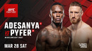 UFC Fight Night 271: Adesanya vs Pyfer (ОСНОВНОЙ КАРД) 29.03.2026 | Исраэль Адесанья — Джо Пайфер