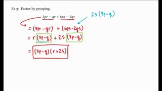 3 – 4 – Factoring by Grouping (7-11)
