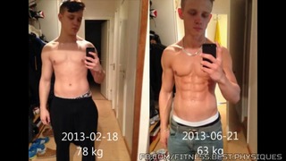 Teenage Fitness Body Transformation Male and Female From Skinny-Fat To Fit Muscular
