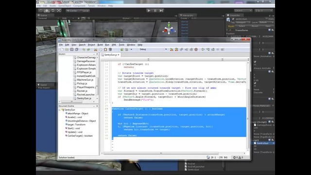 Unity3D Урок 8 [4] – Создание шутера [Турель