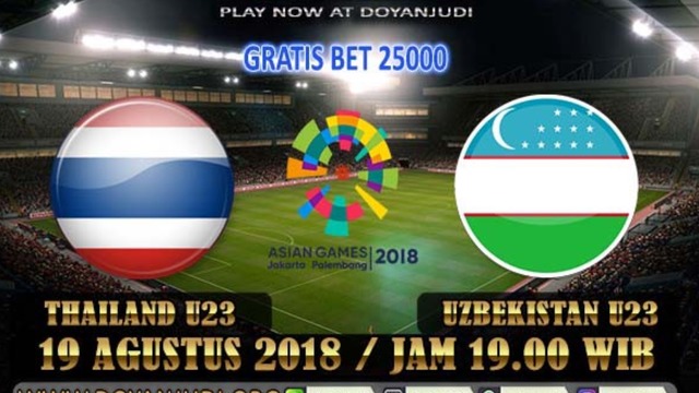 Tailand U23 – O‘zbekiston U23 | Osiyo o‘yinlari-2018 | Guruh bosqichi | 3-tur