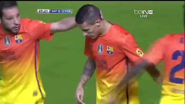 Deportivo 4-5 FC Barcelona Highlights La Liga 20/10/2012