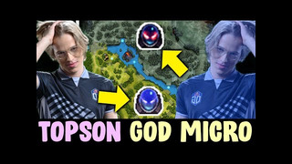 Topson god micro — farm + teamfight same time