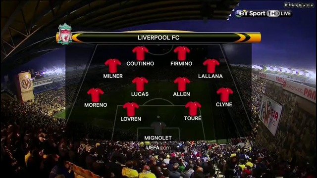 Villarreal 1-0 Liverpool UEL 28/04/2016