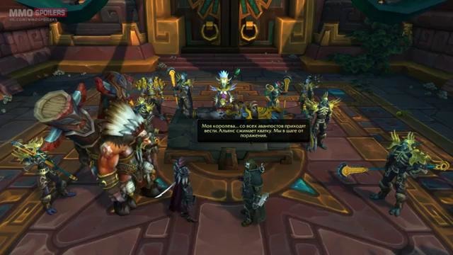 Warcraft Битва за Азерот – Беседа Сильваны и принцессы Таланджи Cinematic (RUS)