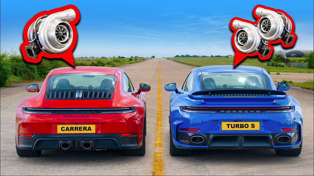 Заезд Porsche 911: один турбонаддув, против двойного турбонаддува