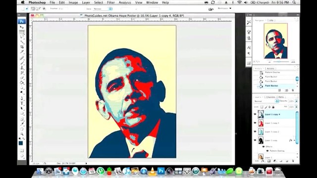Урок Photoshop Постер с Обамой