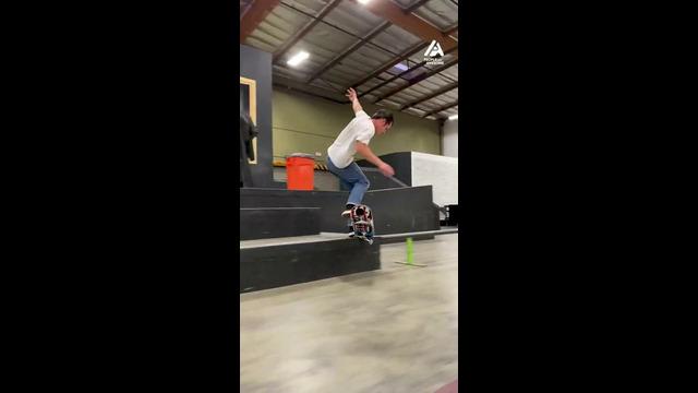 Skateboarder Performs Long Grind on Rail | People Are Awesome #shorts