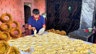 Изумительные ЛЕПЕШКИ на ЗАВТРАК в Ташкенте | Опытный пекарь – отличная РУЧНАЯ РАБОТА