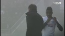 Вратарь не увидел мяч из-за дыма и пропустил