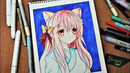 Speed Drawing a "Neko" Anime Girl