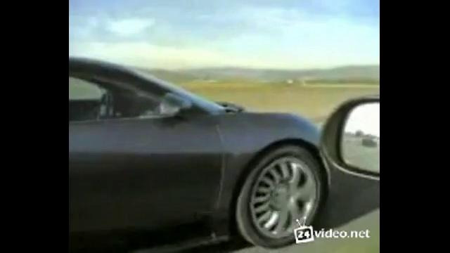 Парень хотел погоняться с Bugatti Veyron:-)