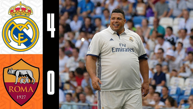 Легенды «Реала» – легенды «Ромы» | Лучшие моменты | Возвращение Роналдо