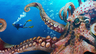 Что, если бы вас поймал гигантский осьминог