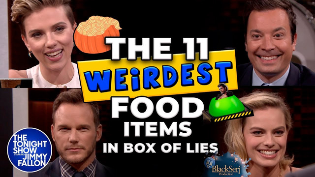 11 самых странных блюд в «Коробке лжи» | Шоу Джимми Фэллона
