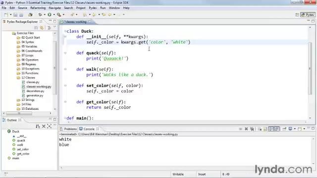 57 Phython Classes Using object data