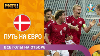 Все голы сборной Дании в отборочном цикле ЕВРО-2020